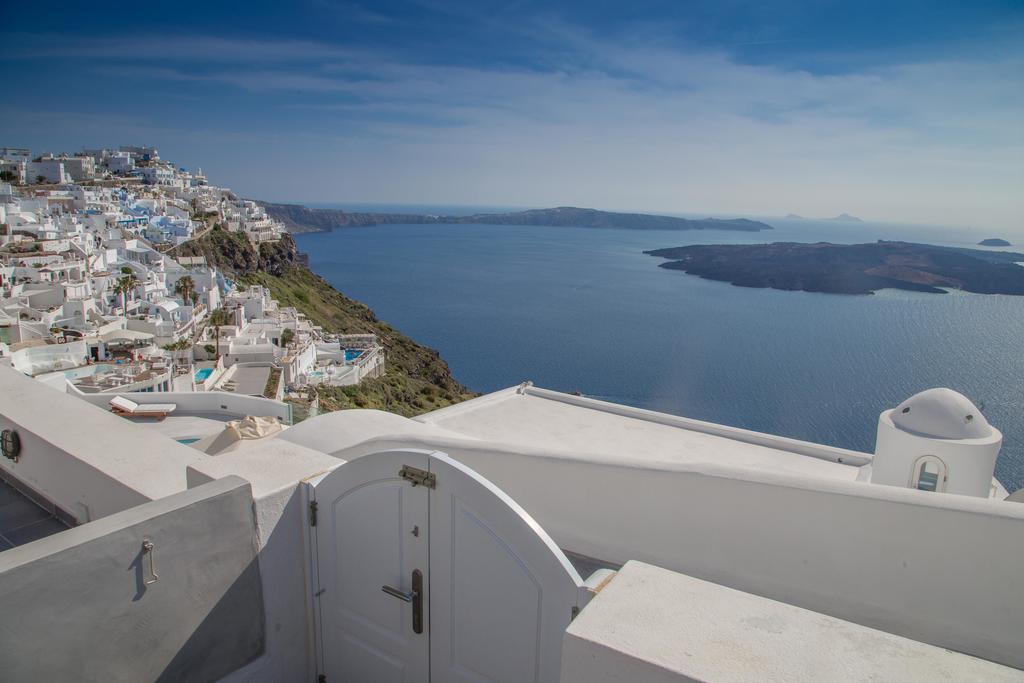 Villa Karpimo Horizon - Caldera View With Private Hot Tub Firostefani Camera foto